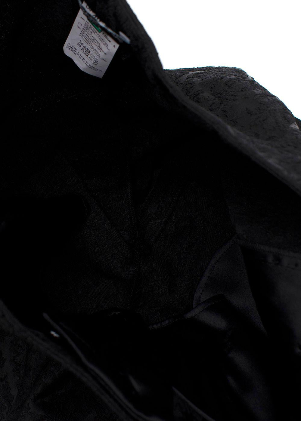 Black Jacquard Trousers