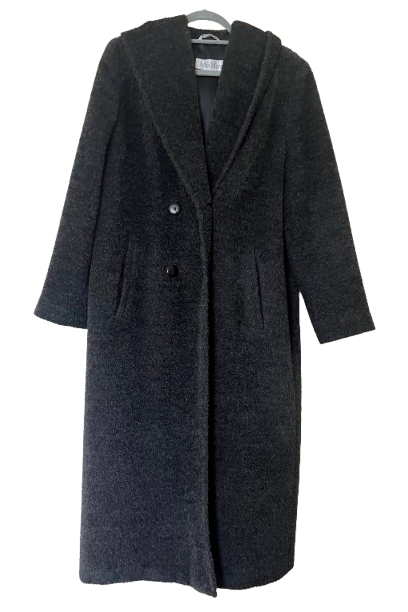 MaxMara Grey Alpaca Wool Coat