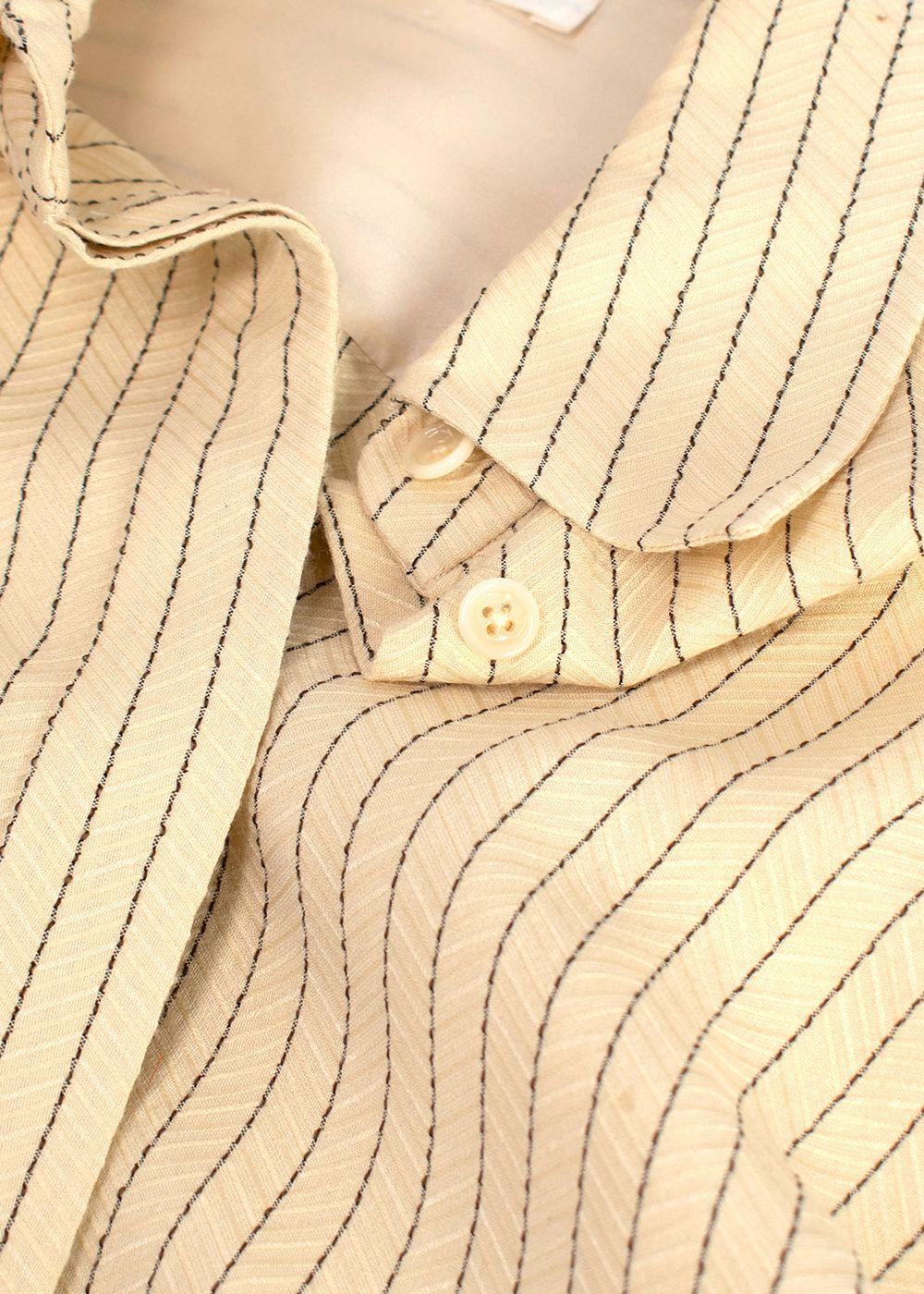 The Row Sonia Striped Jacquard Dress