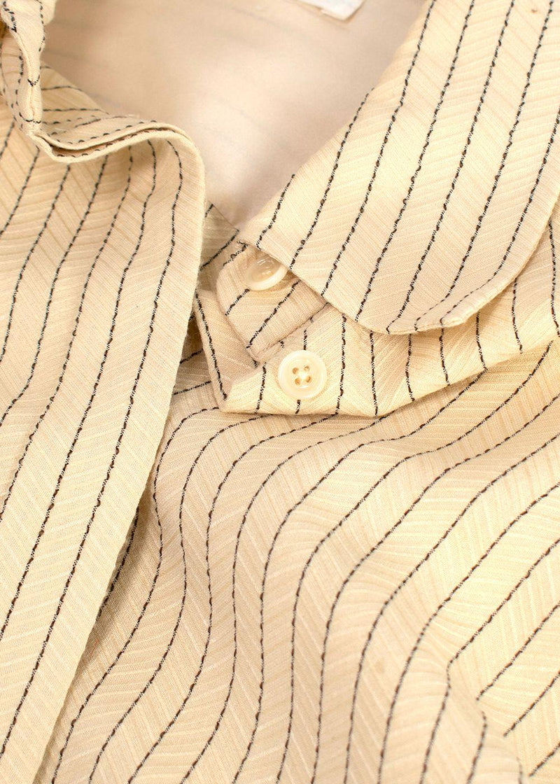 The Row Sonia Striped Jacquard Dress