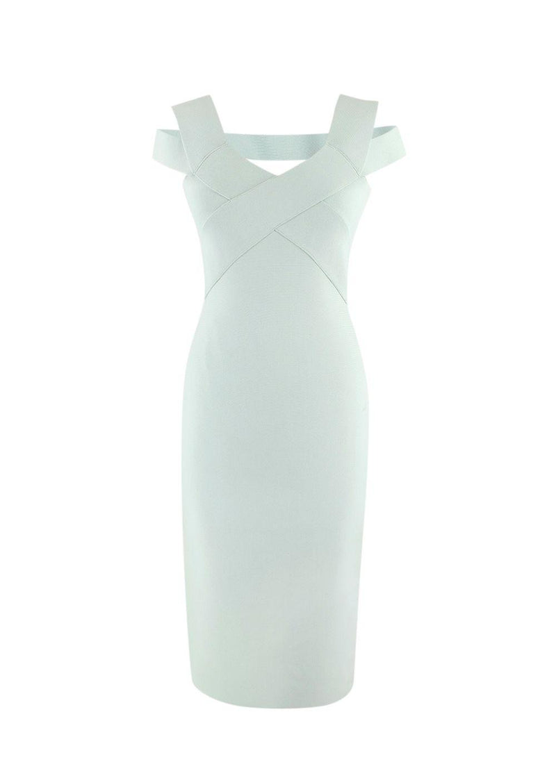 Roland Mouret Mint Morland Bandage Dress