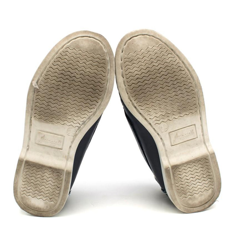 Jacadi Boys Navy Leather Deck Shoes
