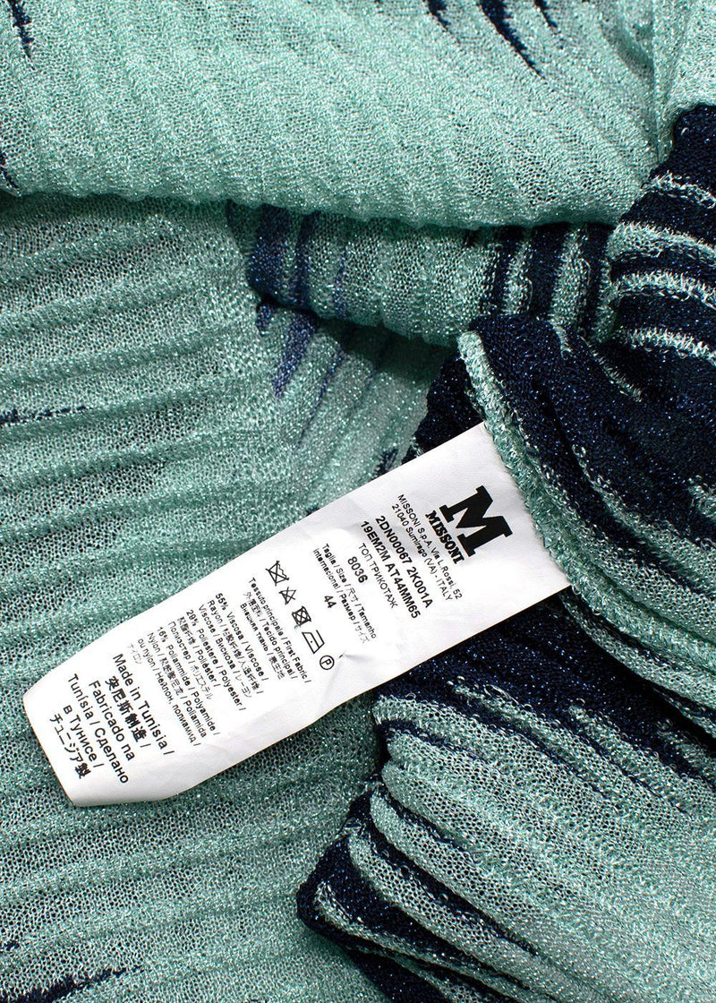Missoni Lurex Sleeveless Striped Metallic Top