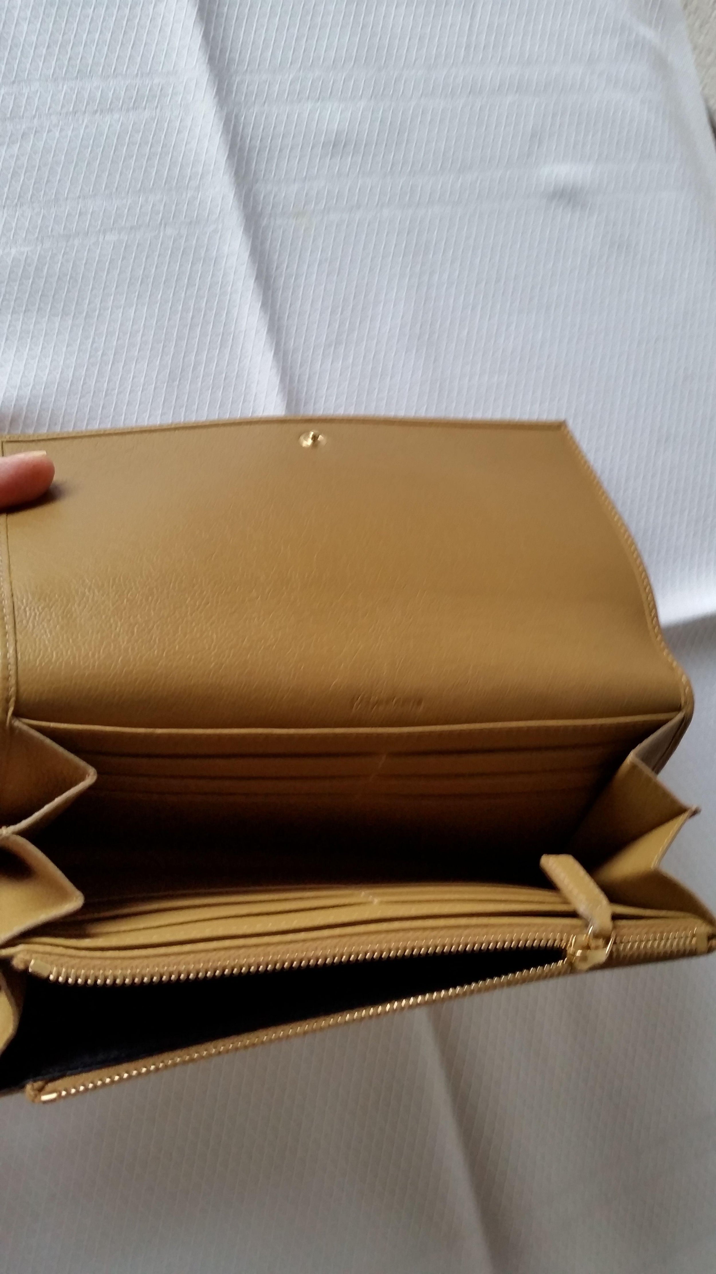 Tan Grained Leather Wallet