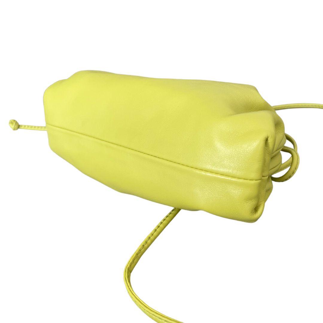 The Mini Pouch Kiwi Nappa Clutch Bag