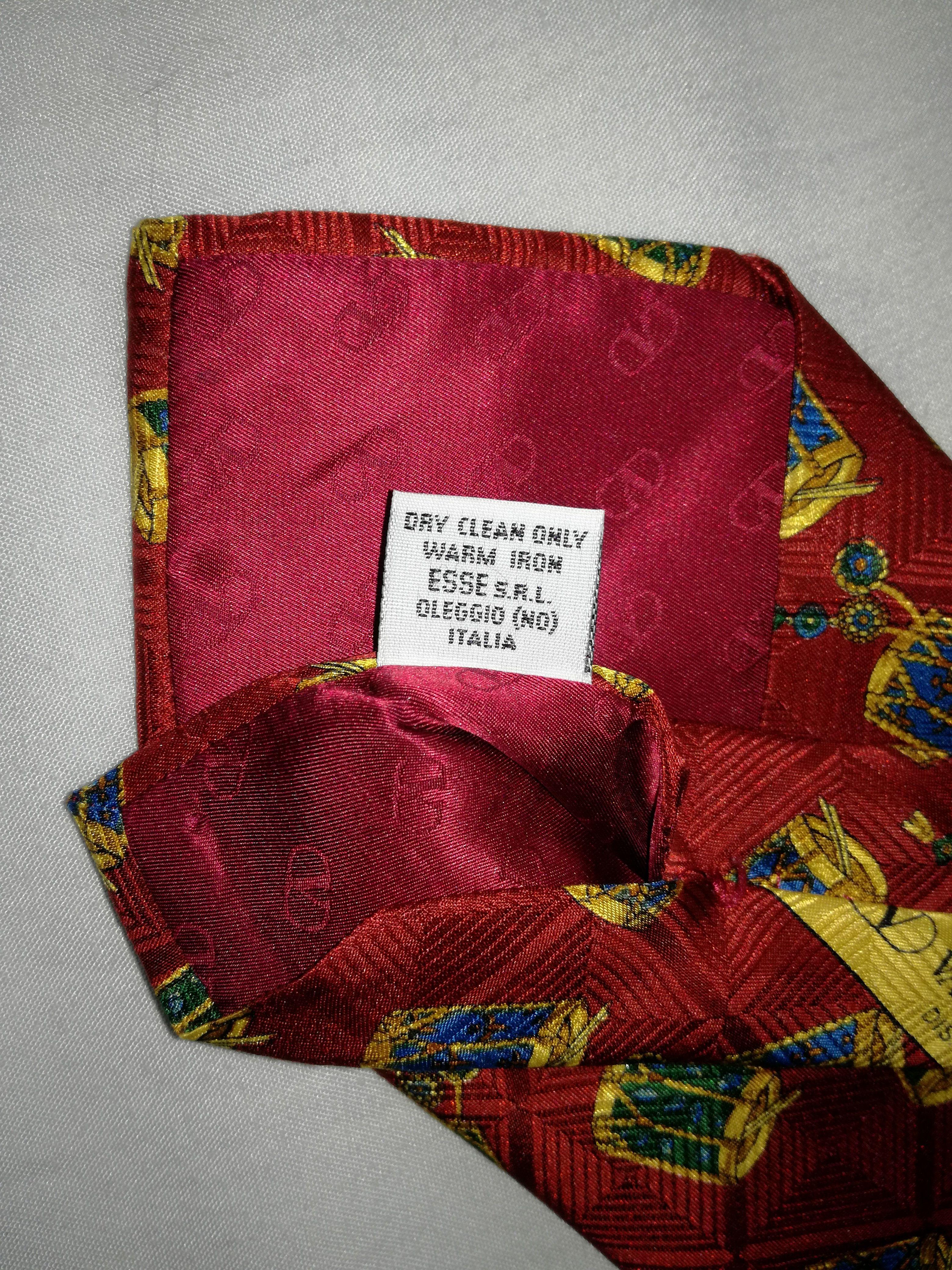 Valentino Cravatte 6185 100% silk red neck tie