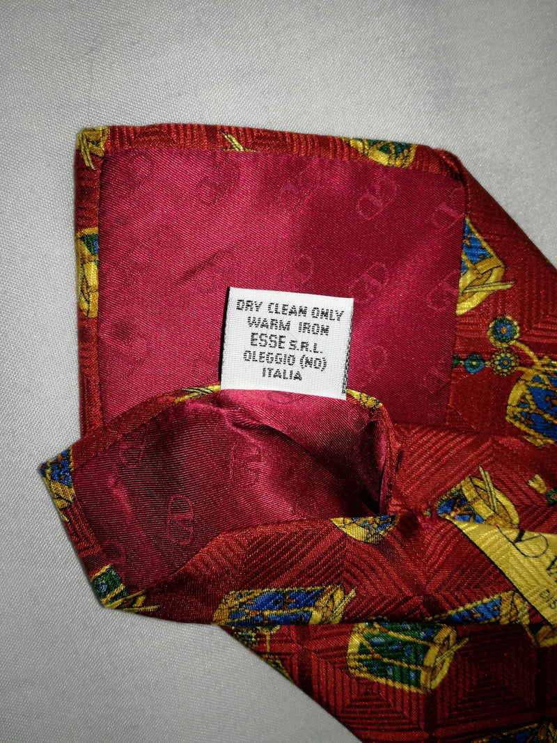 Valentino Cravatte 6185 100% silk red neck tie