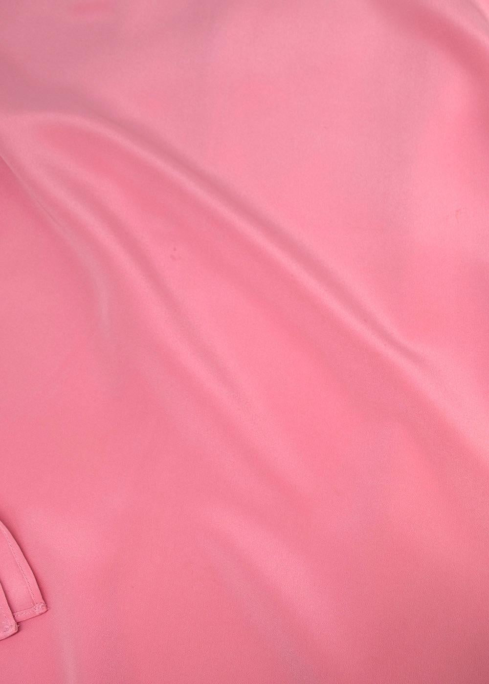 AKRIS Pink Mulberry Silk Top