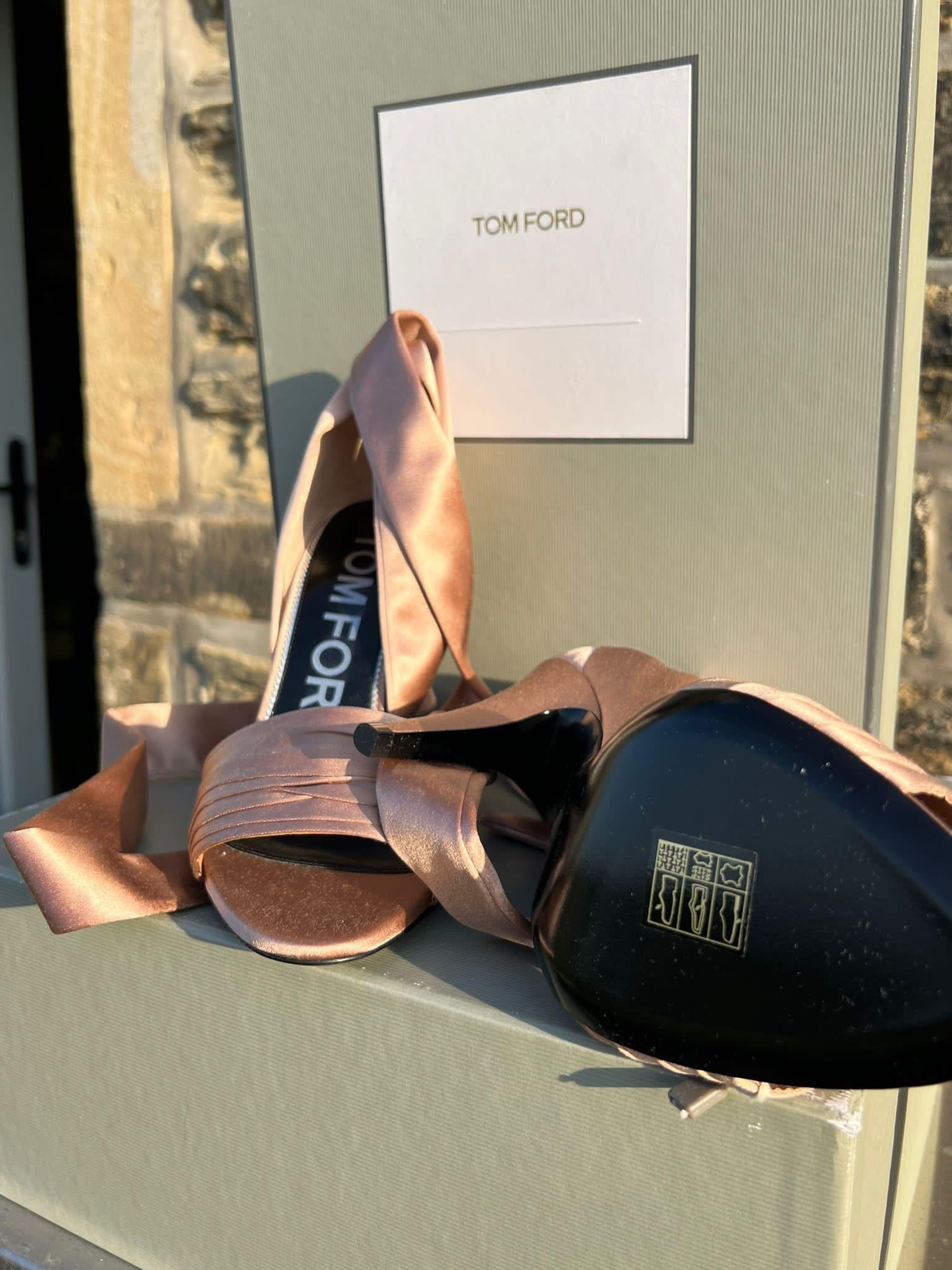 Tom Ford Pink Silk Blush Heels