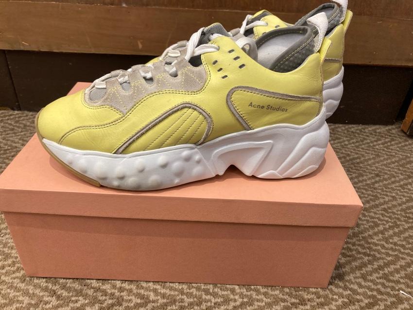 Acne Studios Lemon Yellow Oversize Sneakers