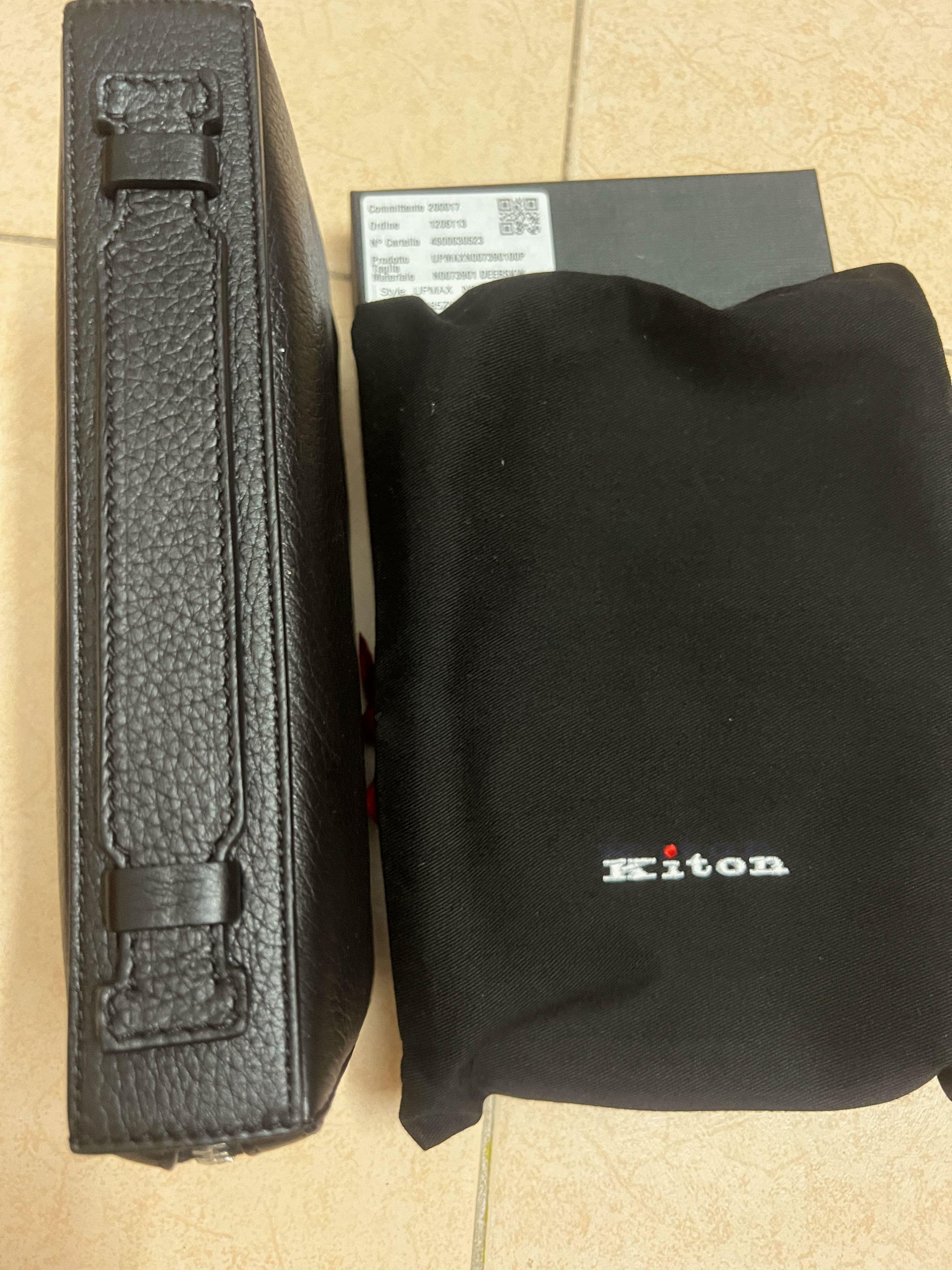 Black Leather Travel Wallet