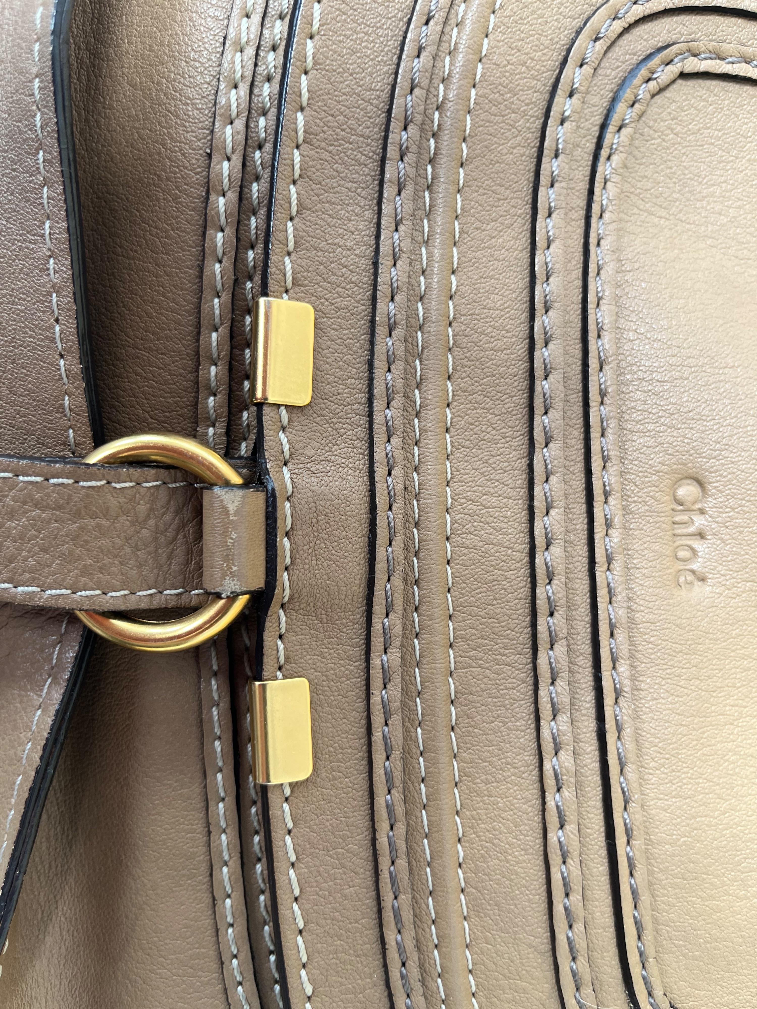 Tan Leather Marcie Bag