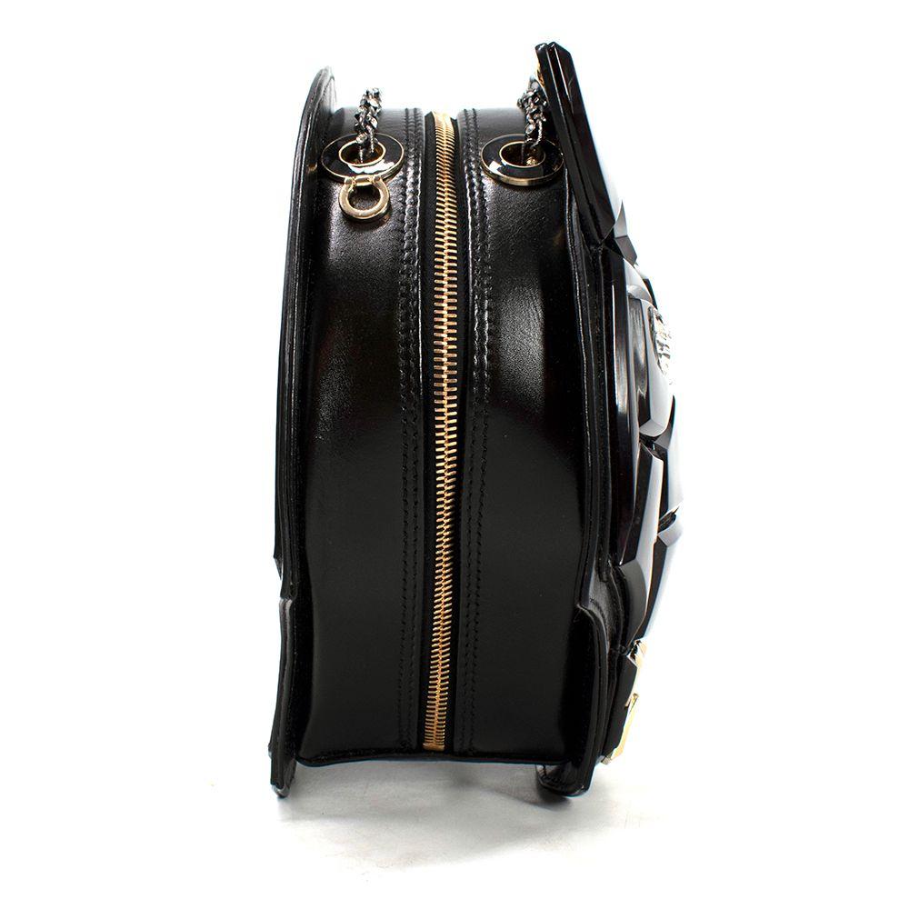 Braccialini Black Tema Panther Leather Bag