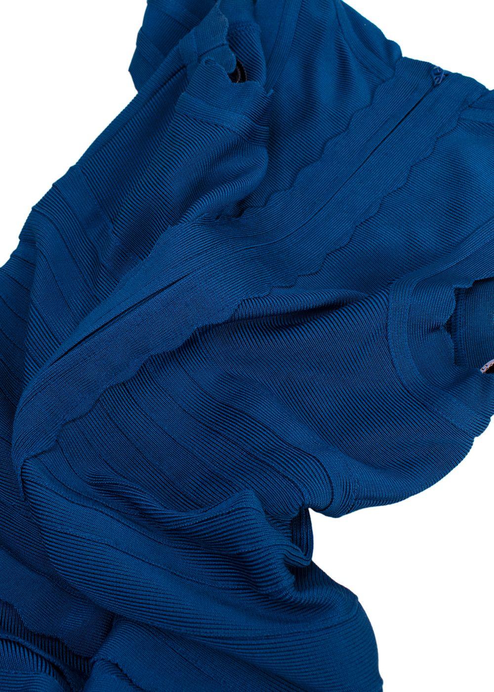 Herve Leger Blue Bandage Dress