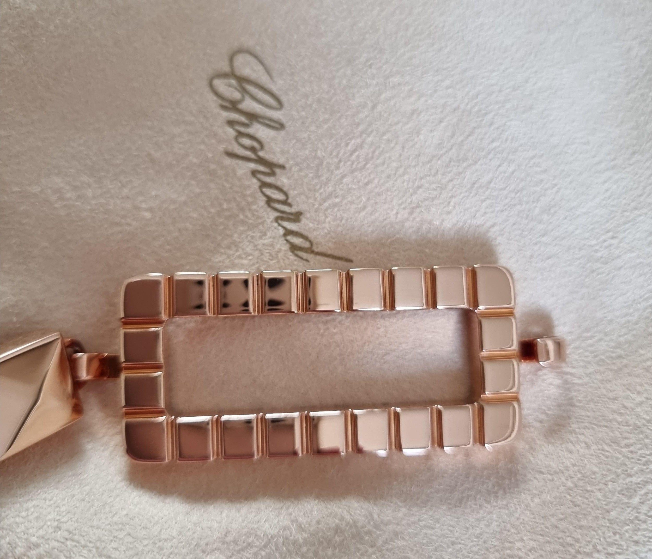 Rose Gold Taupe Ice Cube Belt