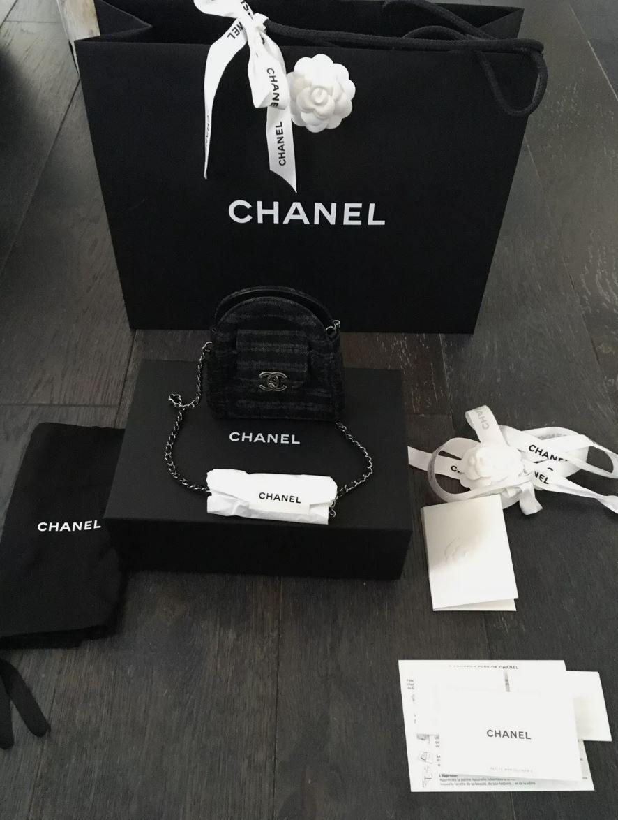Chanel Nano Denim Shopping Bag