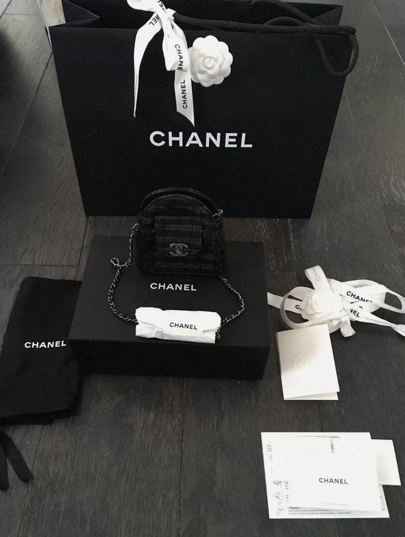 Chanel Nano Denim Shopping Bag