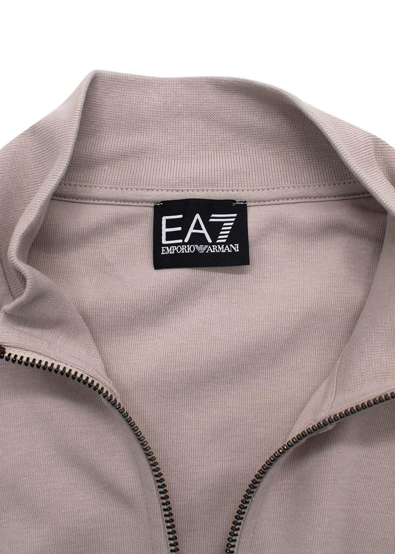 Emporio Armani Beige Zip Up Jacket