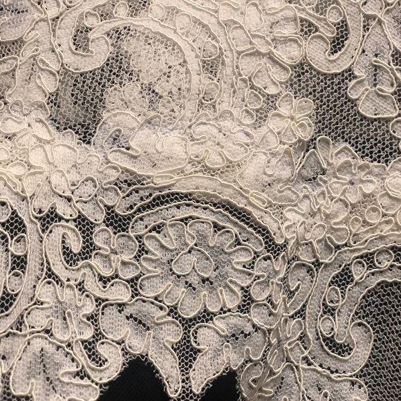 Black & White Lace Butterfly Dress