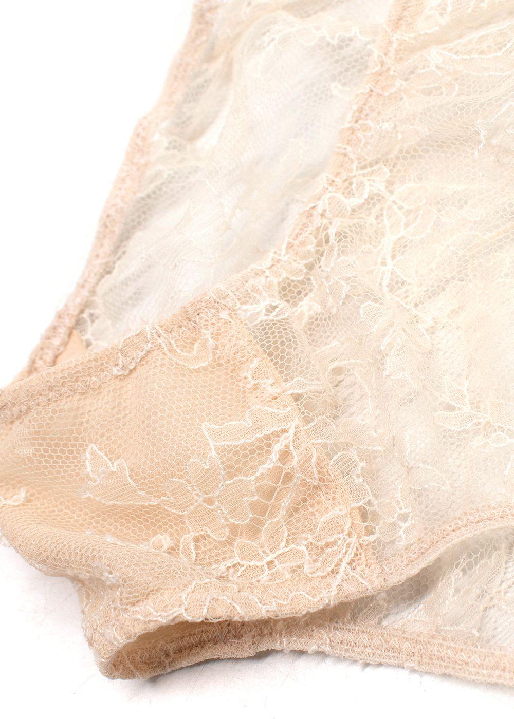 Carine Gilson Cream Lace Underwear
