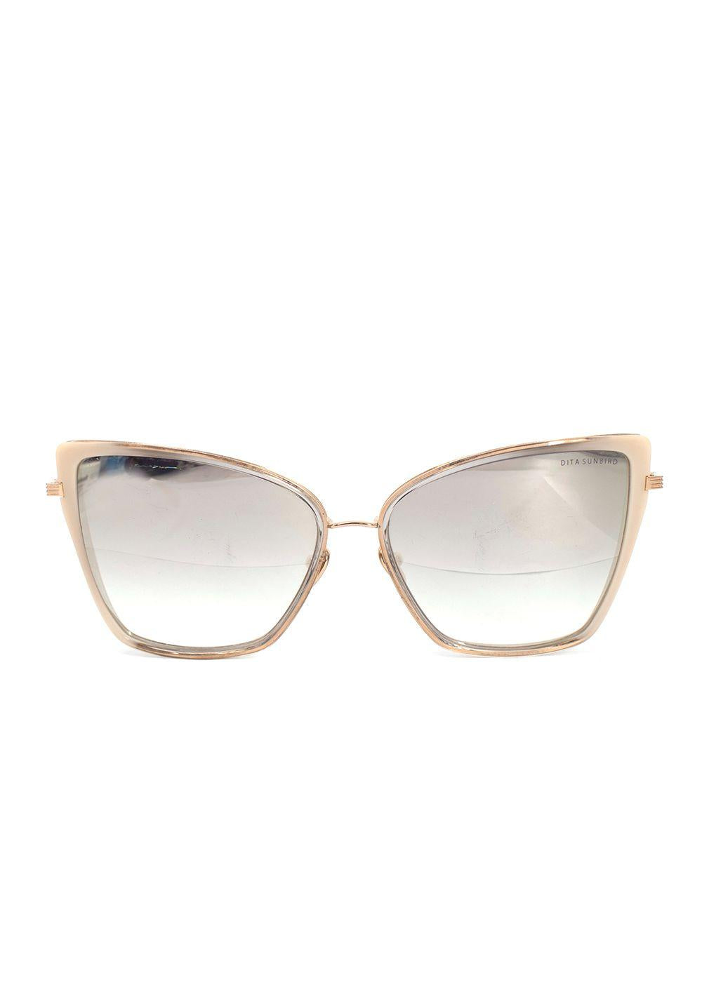 Dita Gray Sunbird Cat Eye Sunglasses