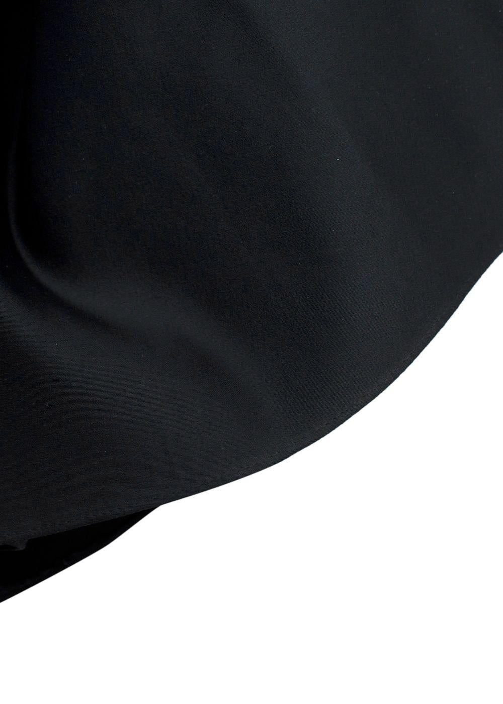 Area Puff-Sleeved Cut-Out Embellished Flared Mini Dress