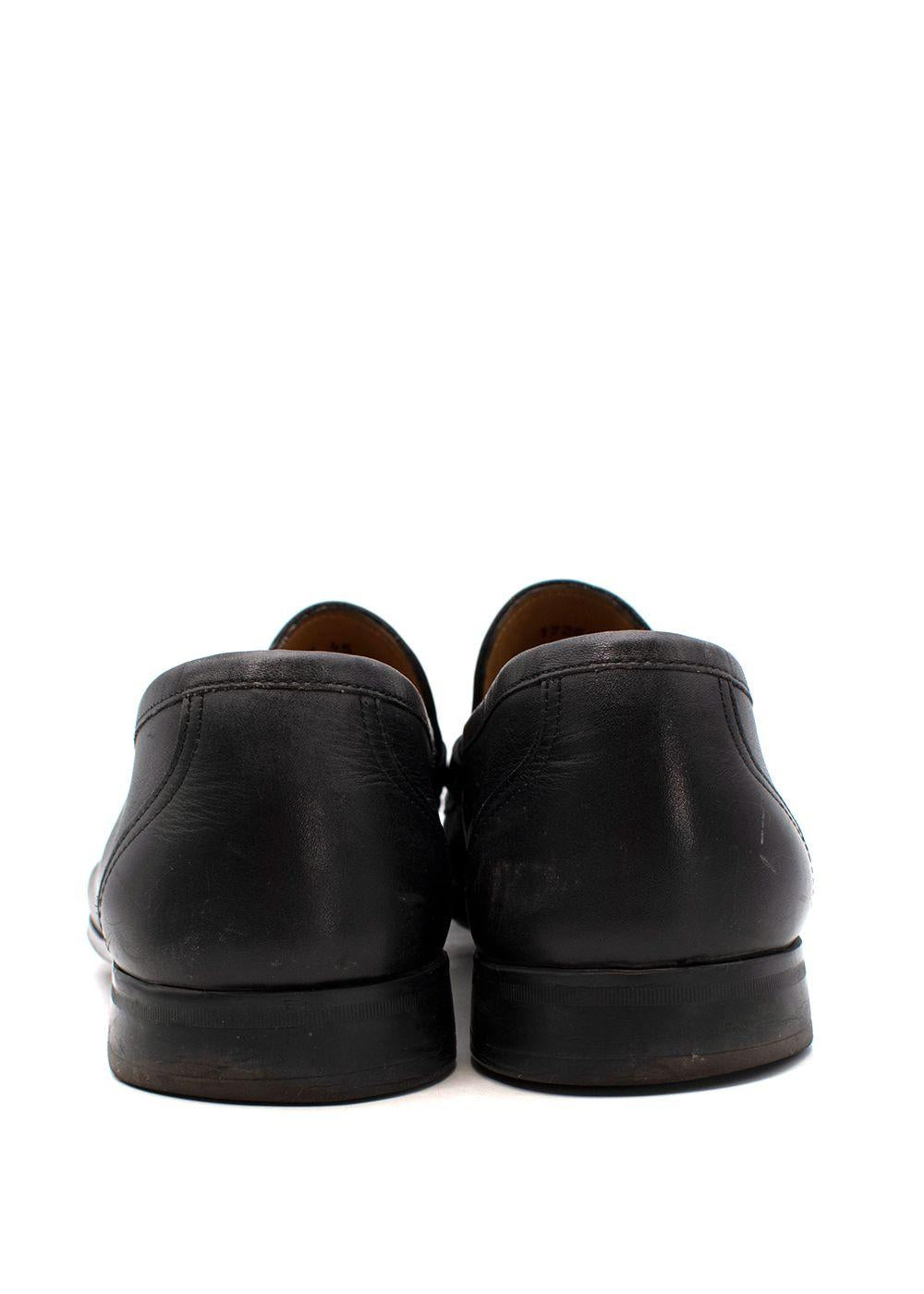 Magnanni Black Leather Loafers