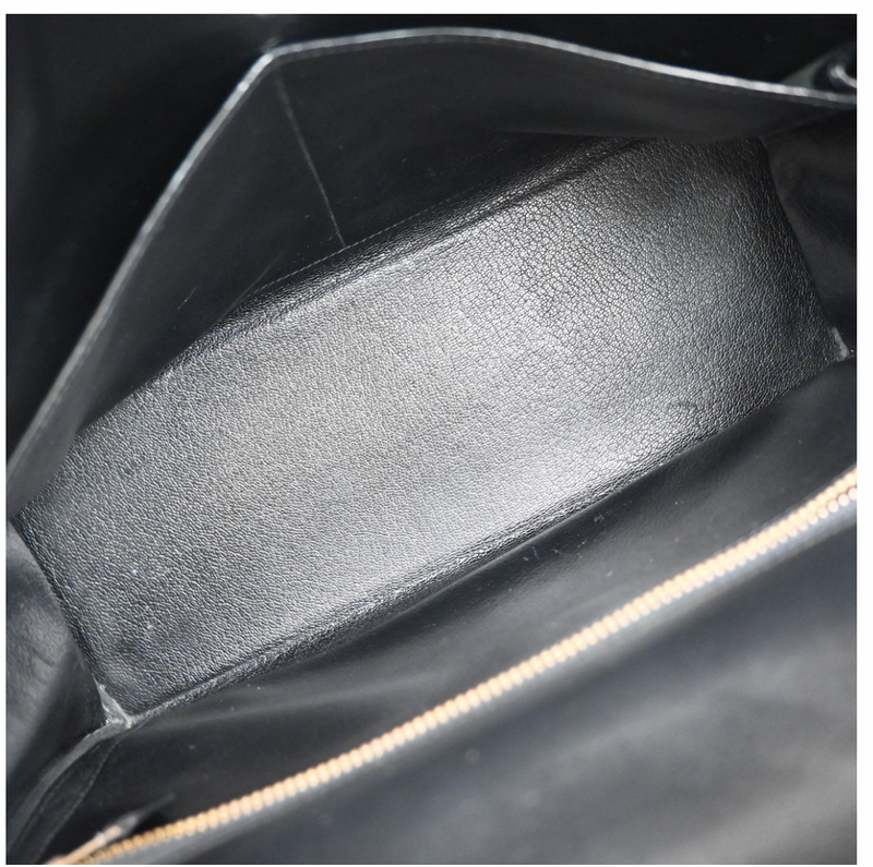 Hermes Black Kelly With Gold Hardware 32Cms