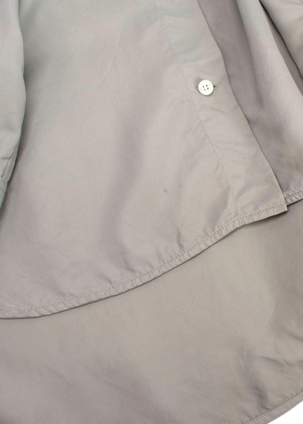 Celine Light Grey Oversized Shirt