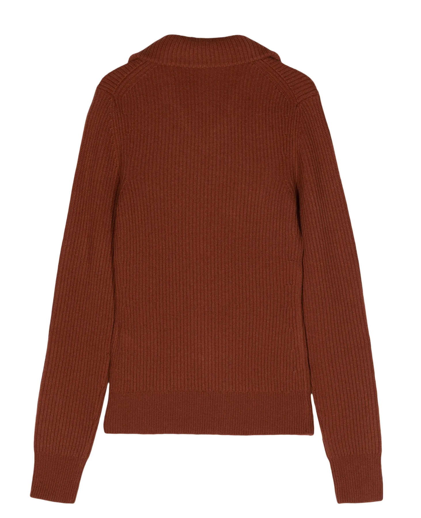 Victoria Beckham Cashmere Blend Spread-Collar Ribbed Jumper