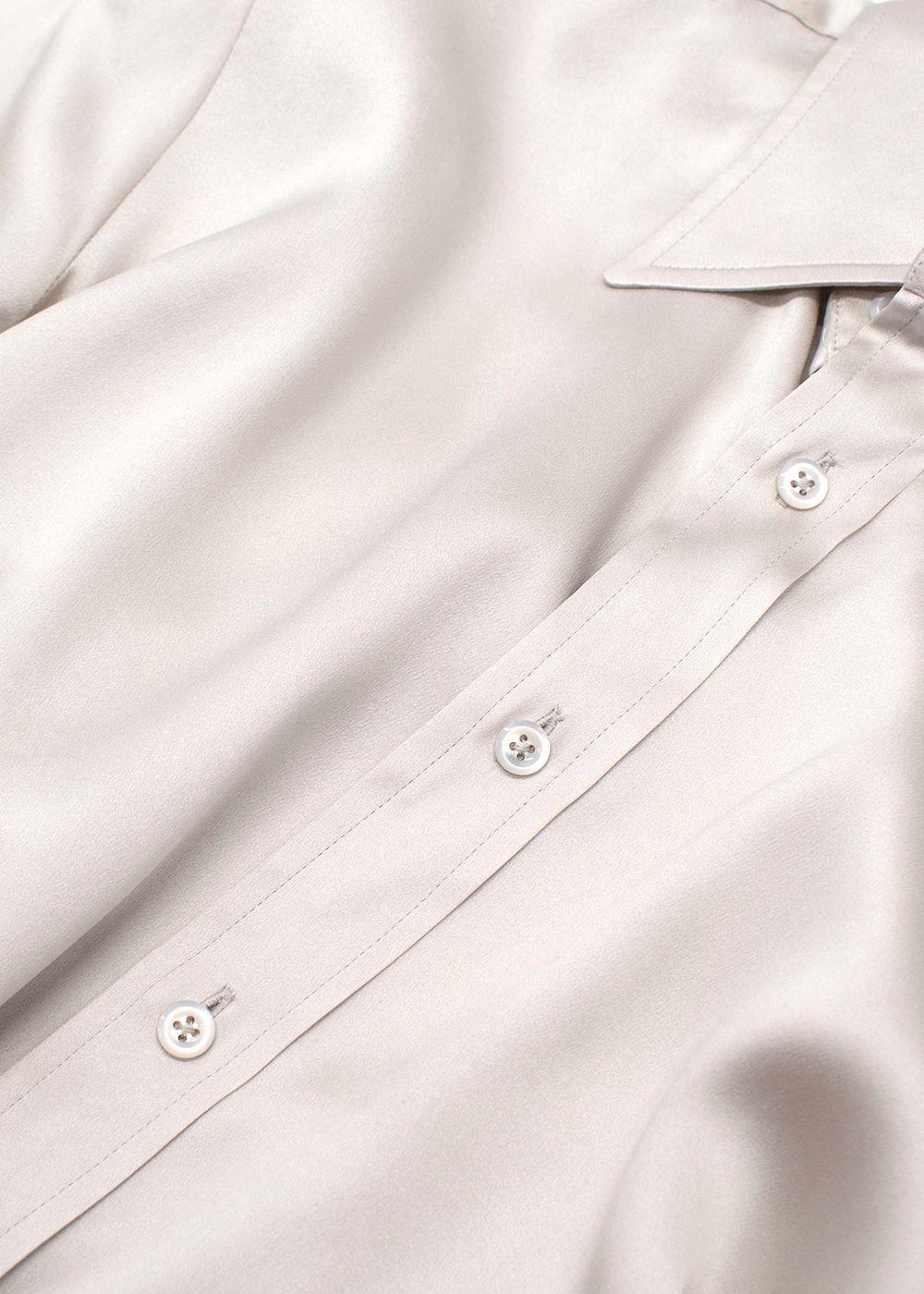 Ralph Lauren Collection  Grey Silk Blend Shirt