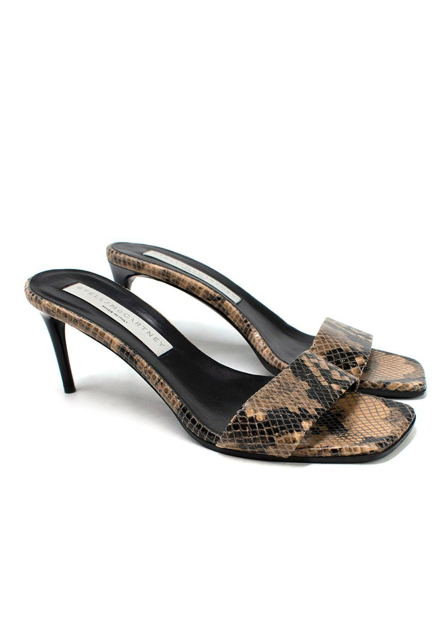Stella McCartney Faux Snakeskin Mules