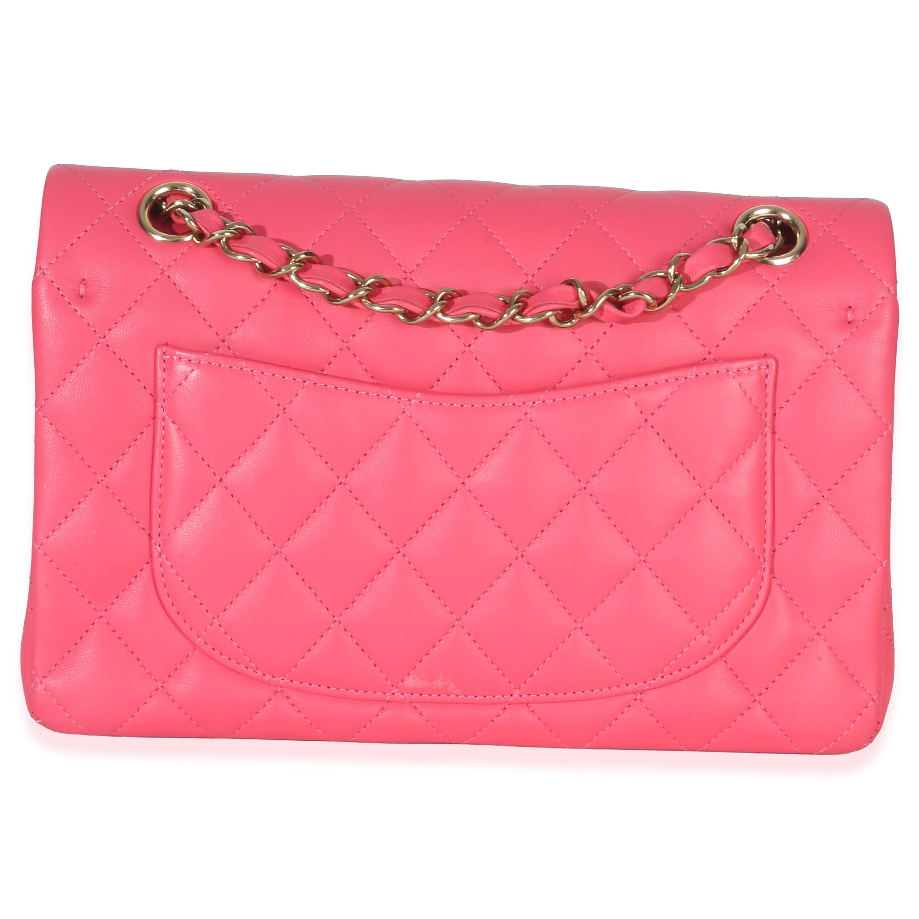 Chanel Quilted Lambskin Small Classic Double Flap Bag