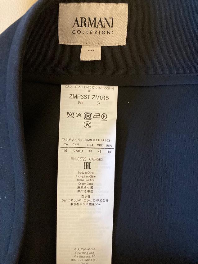 Armani Collezioni Black Tailored Pants