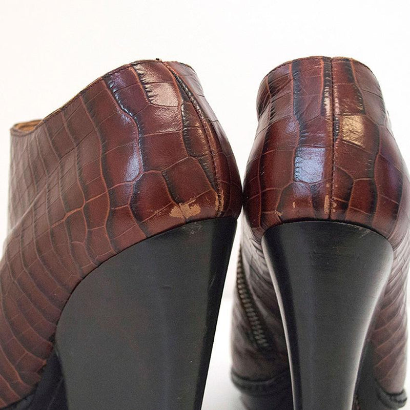 Dries van Noten brown booties