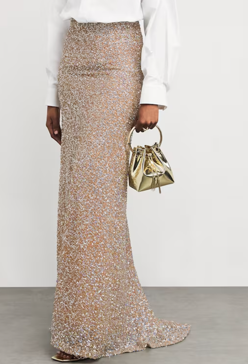 Costarellos Sequinned Ella Maxi Skirt