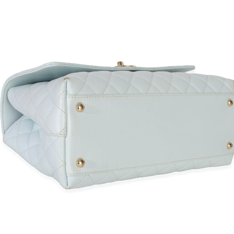Chanel  Quilted Caviar Medium Coco Top Handle Handbag