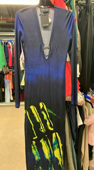 Louisa Ballou Helios Embellished Printed Jersey Maxi Dress