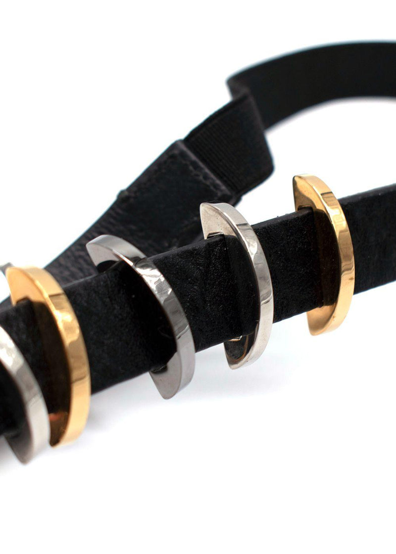 Fendi Metal Leather Headband