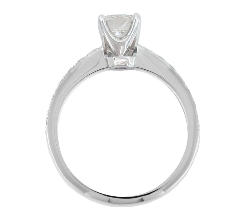 Verde 1ct IGI Certified Lab-grown Cushion Cut Diamond Ring