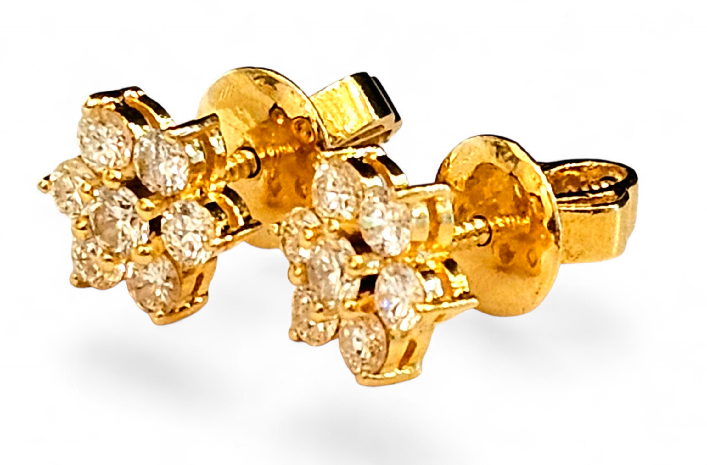 Bespoke Diamond Cluster Earrings