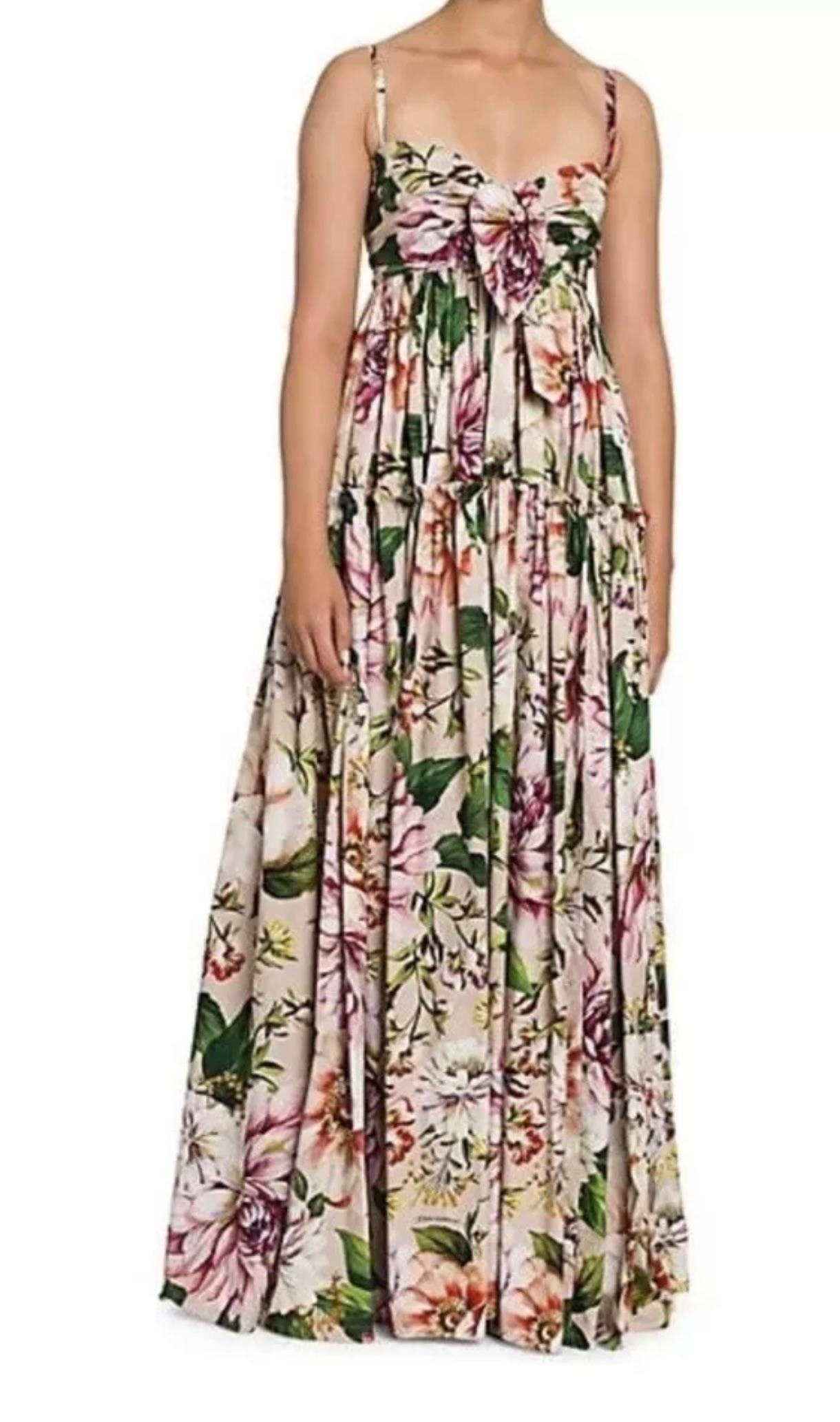 Dolce & Gabbana Floral Tiered Maxi Dress