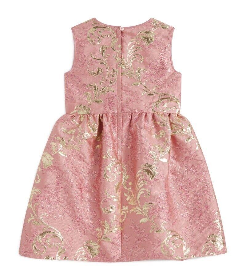 Dolce & Gabbana Kids 11/12Y Pink Brocade Dress