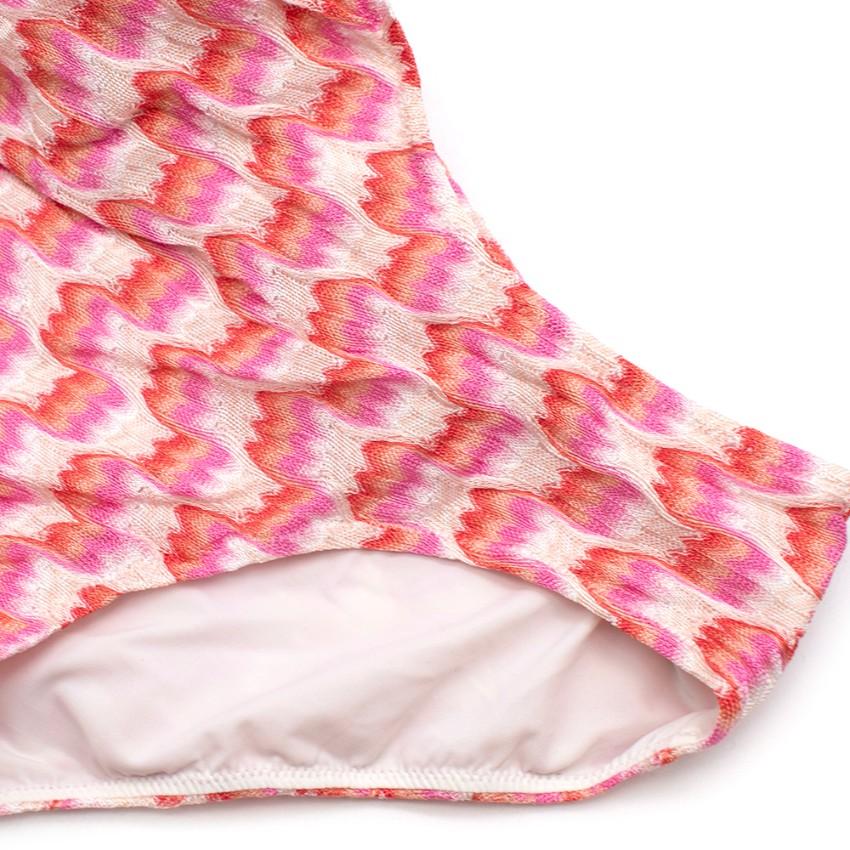 Missoni Kids Pink open-back Swimsuit