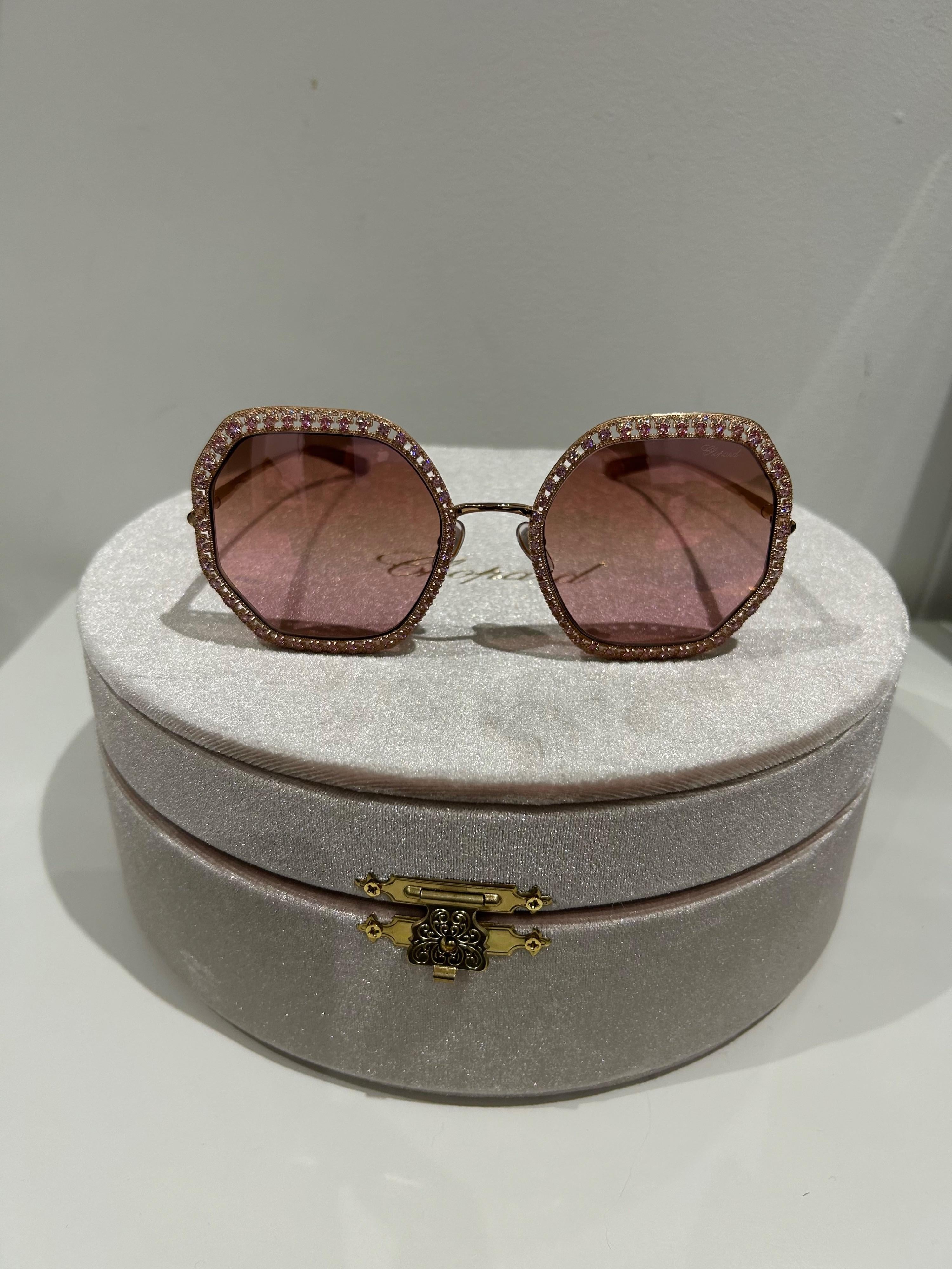 Pink Crystal Red Carpet Sunglasses