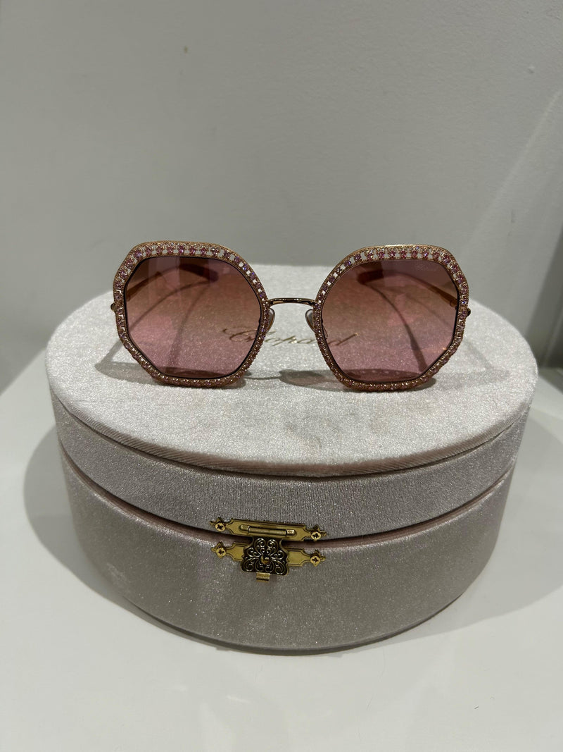 Pink Crystal Red Carpet Sunglasses