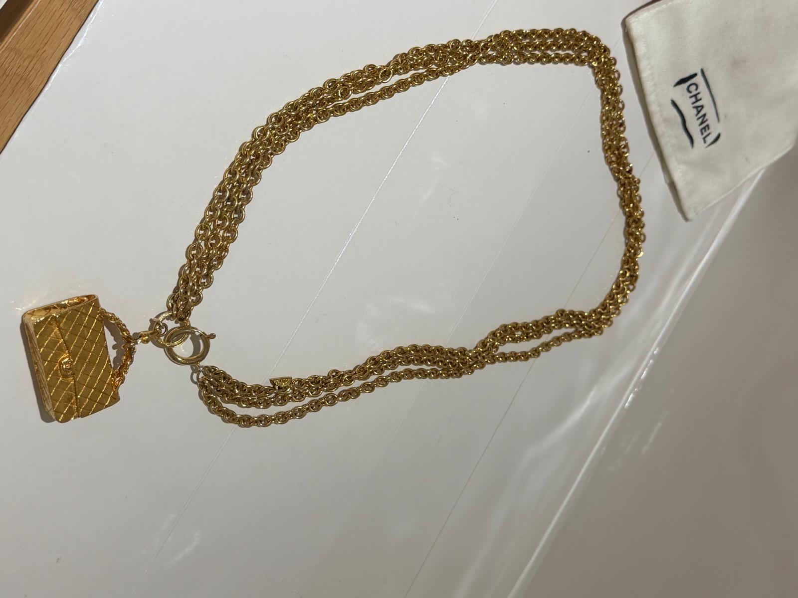 Chanel Vintage Gold Plated Necklace/Belt 2001
