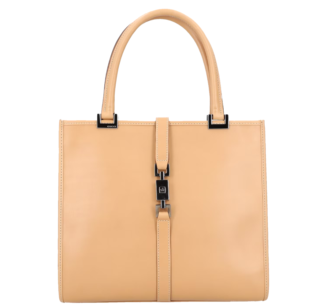 Gucci Jackie Beige Leather Bag