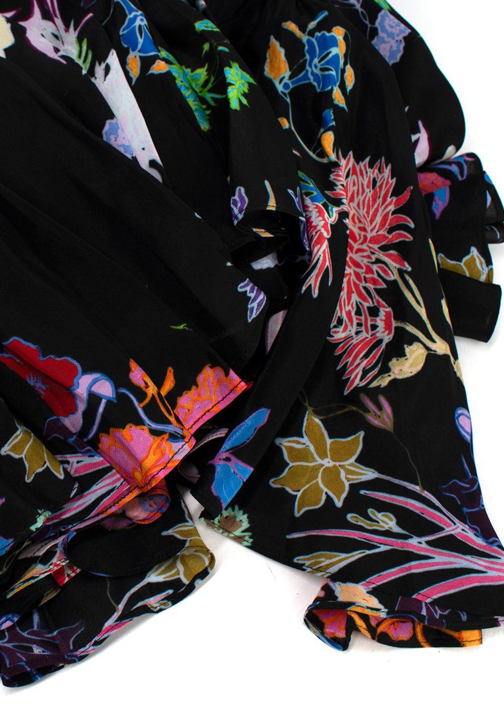 Borgo De Nor Jardin Black Astrea Crepe Maxi Dress