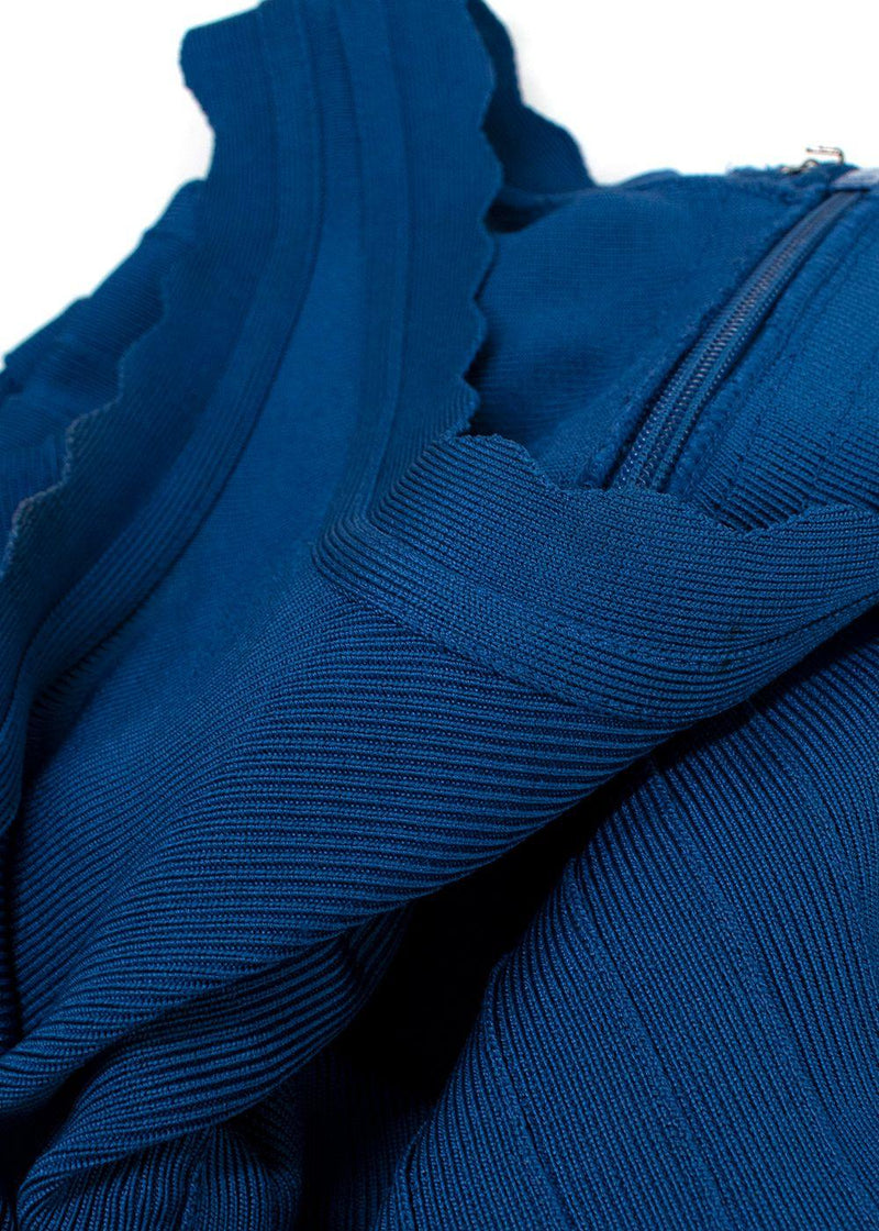 Herve Leger Blue Bandage Dress